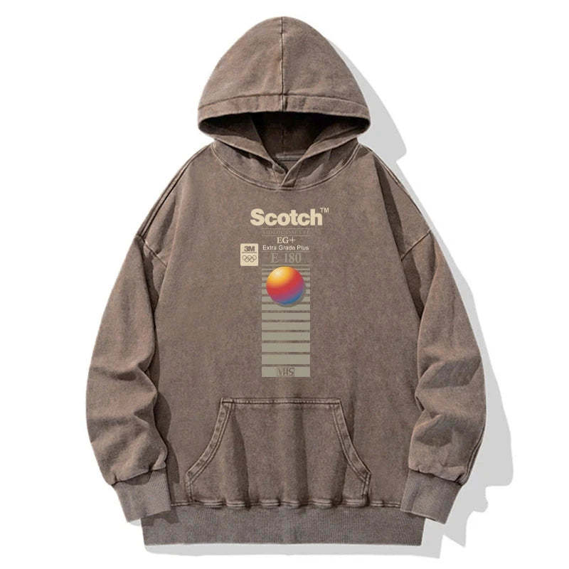 Tokyo-Tiger VHS Scotch E180 Washed Hoodie Sale