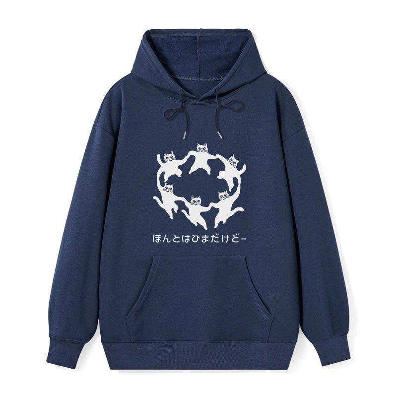 Tokyo-Tiger Leisure Cats Japanese Classic Hoodie