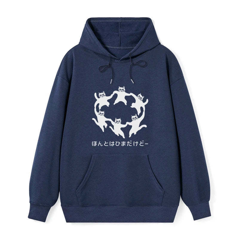 Tokyo-Tiger Leisure Cats Japanese Classic Hoodie