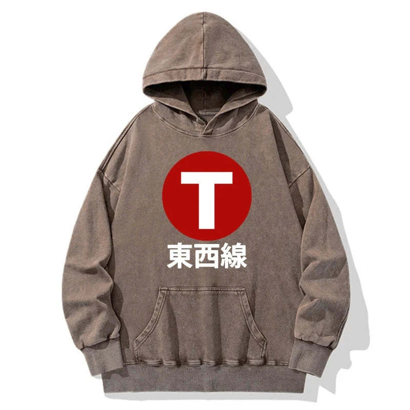 Tokyo-Tiger Tozai Line Kyoto Washed Hoodie Sale