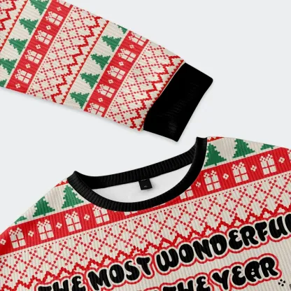 Tokyo-Tiger Happiest Time Christmas Ugly Sweatshirt