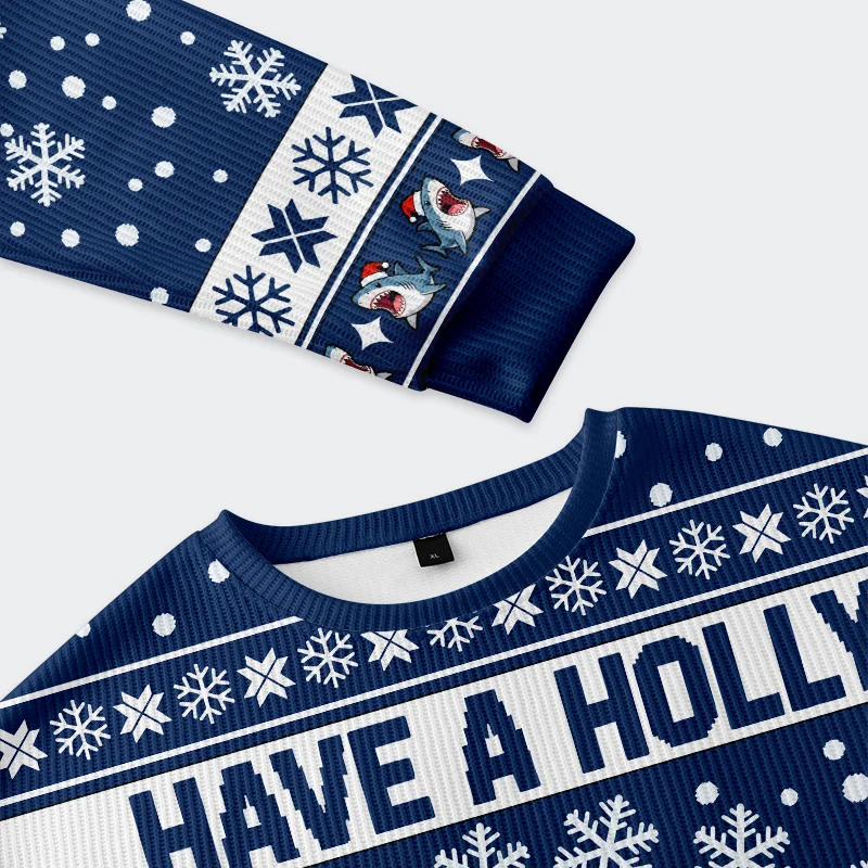 Tokyo-Tiger Christmas Shark Funny Christmas Ugly Sweatshirt