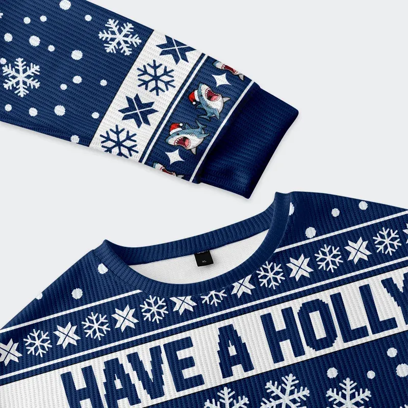 Tokyo-Tiger Christmas Shark Funny Christmas Ugly Sweatshirt