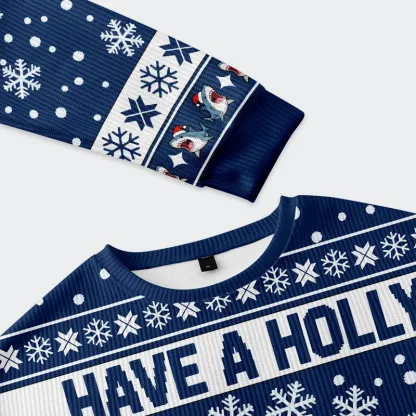 Tokyo-Tiger Christmas Shark Funny Christmas Ugly Sweatshirt