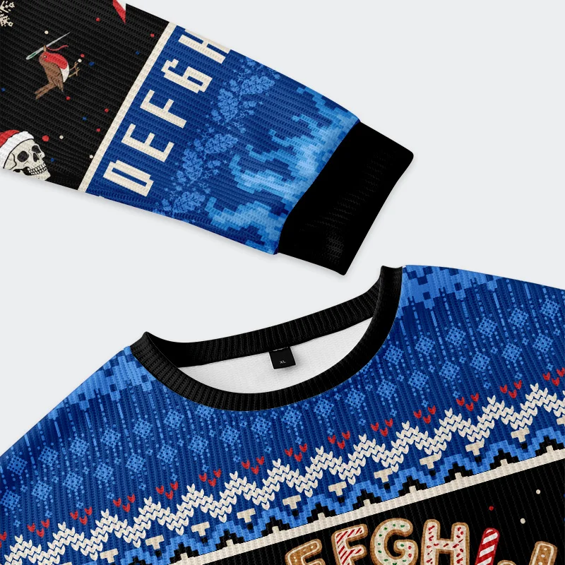 Tokyo-Tiger English Alphabet Funny Christmas Ugly Sweatshirt