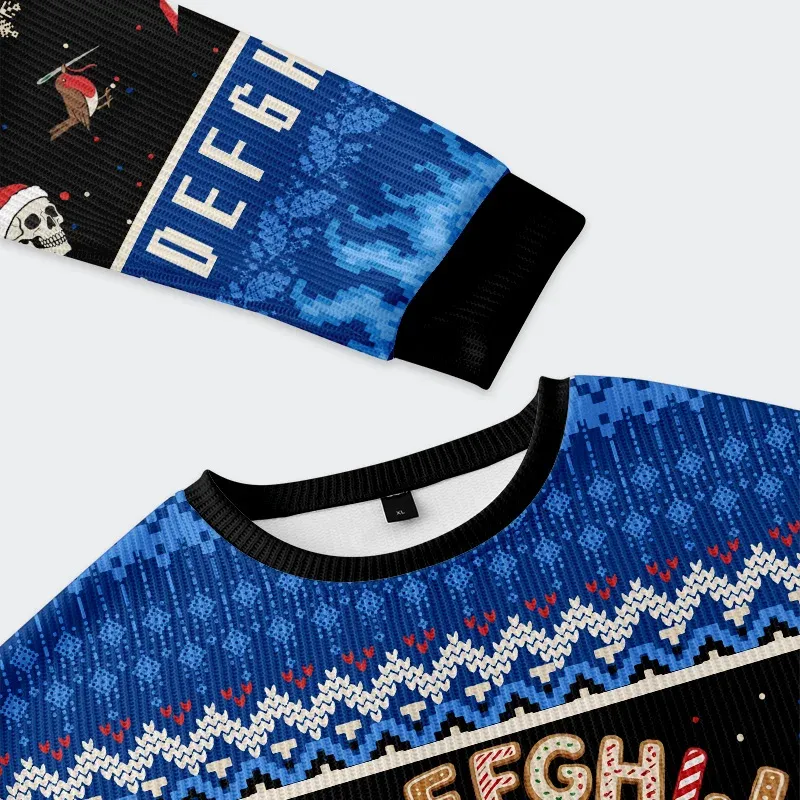 Tokyo-Tiger English Alphabet Funny Christmas Ugly Sweatshirt