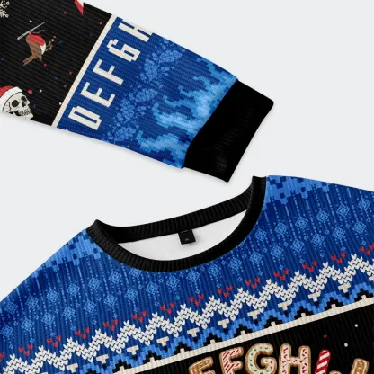 Tokyo-Tiger English Alphabet Funny Christmas Ugly Sweatshirt