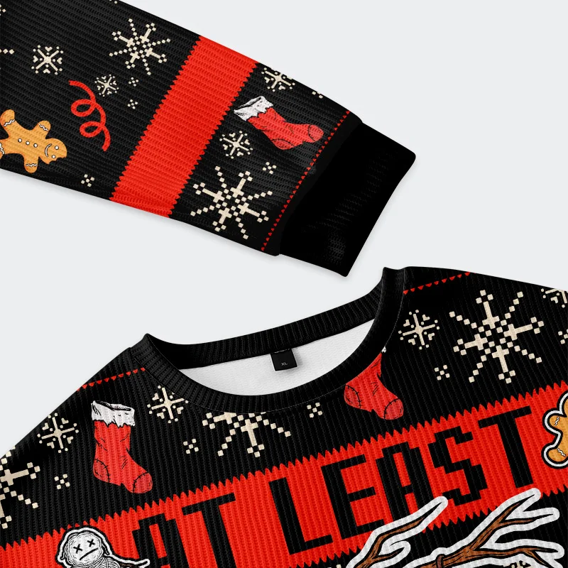 Tokyo-Tiger Yarn Snowman Christmas Ugly Sweatshirt