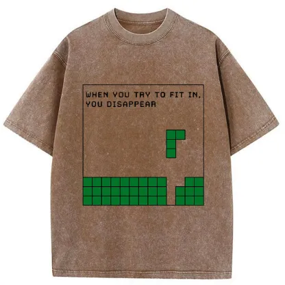 Tokyo-Tiger Be Your Unique Self Washed T-Shirt