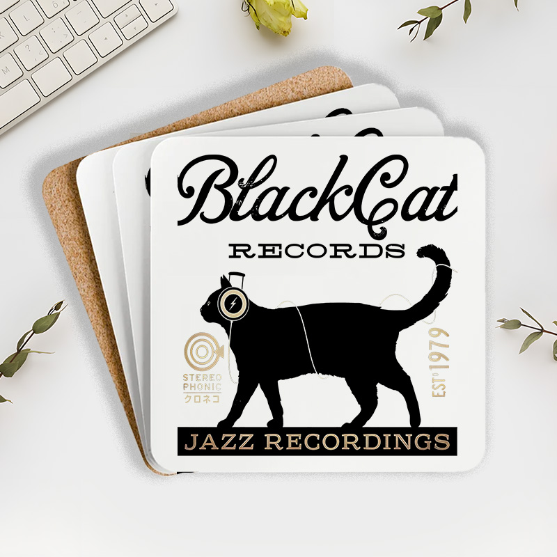Tokyo-Tiger Black Cat Japan Coaster