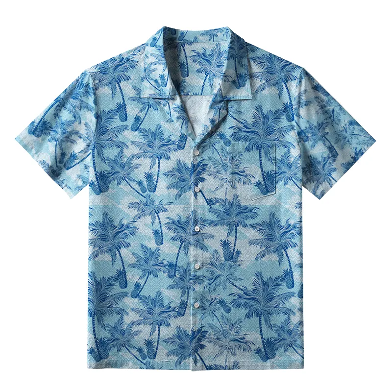 Tokyo-Tiger Tropical Palm Aloha Hawaiian Shirt
