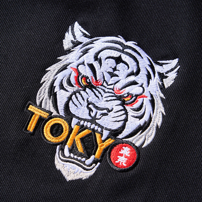 Tokyo-Tiger Cawfee Funny Japan Meme Varsity Jacket