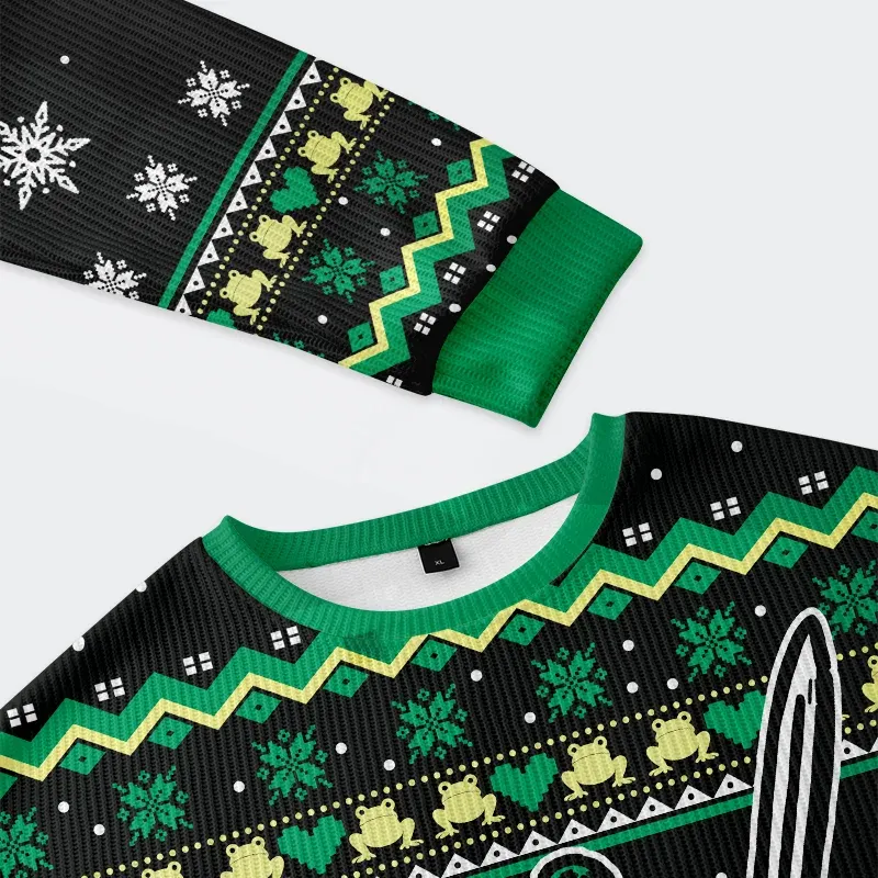 Tokyo-Tiger Funny Frog Warrior Christmas Ugly Sweatshirt