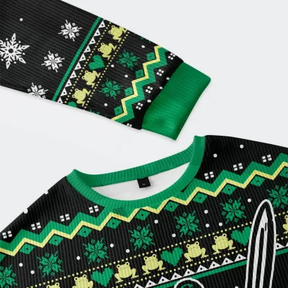 Tokyo-Tiger Funny Frog Warrior Christmas Ugly Sweatshirt