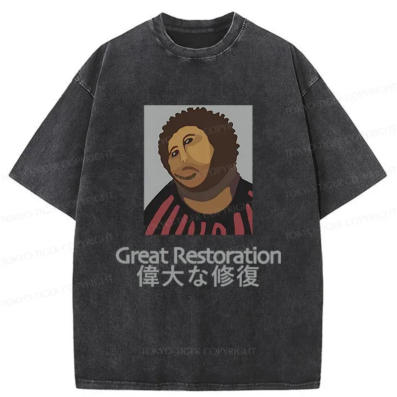 Tokyo-Tiger Great Restoration Washed T-Shirt