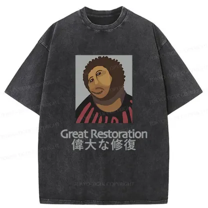 Tokyo-Tiger Great Restoration Washed T-Shirt