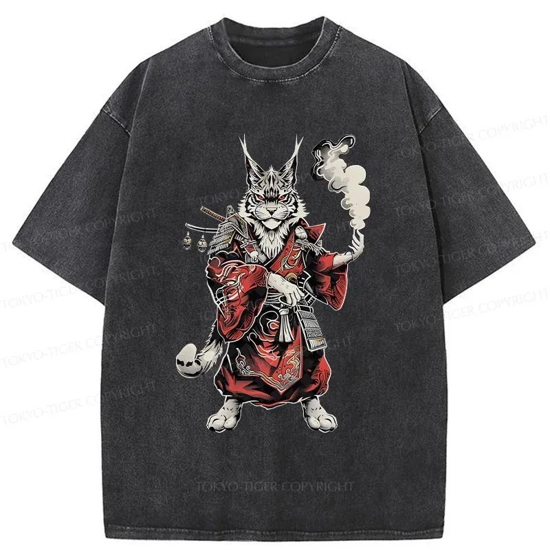 Tokyo-Tiger Heartbeat Rhythm Washed T-Shirt Sale