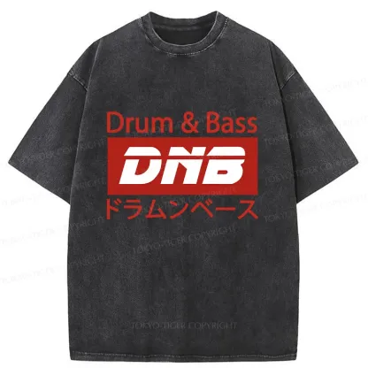 Tokyo-Tiger Drum & Bass Japanese Washed T-Shirt