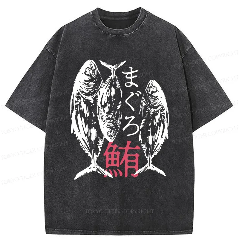 Tokyo-Tiger Japanese Tuna Washed T-Shirt