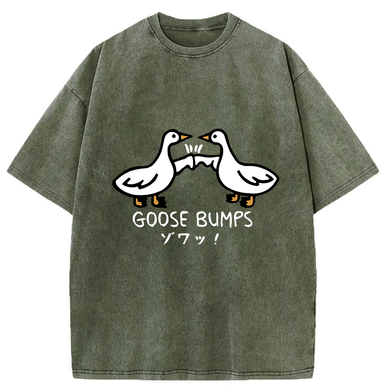 Tokyo-Tiger Goose Bumps Washed T-Shirt