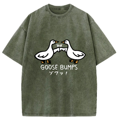 Tokyo-Tiger Goose Bumps Washed T-Shirt