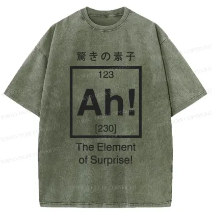 Tokyo-Tiger Element Of Surprise Washed T-Shirt
