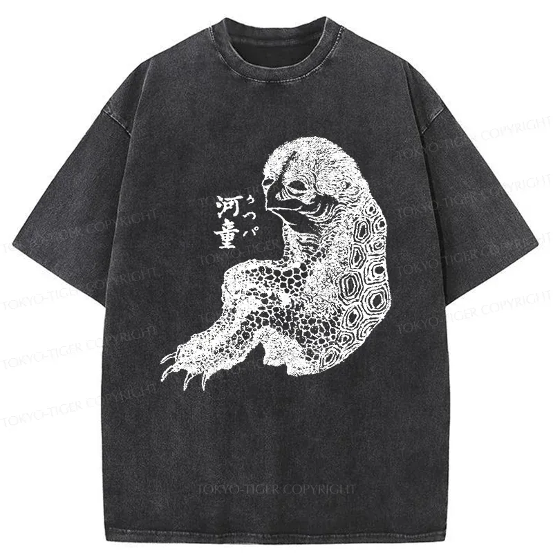 Tokyo-Tiger Japanese Monster Washed T-Shirt