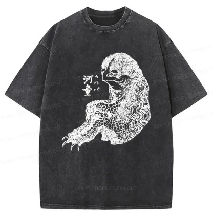 Tokyo-Tiger Japanese Monster Washed T-Shirt