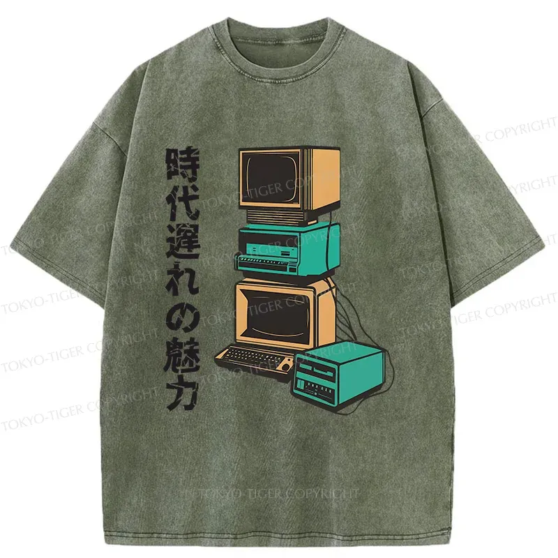Tokyo-Tiger Outdated Charm Washed T-Shirt