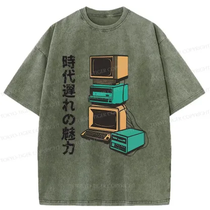 Tokyo-Tiger Outdated Charm Washed T-Shirt