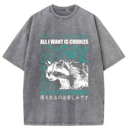 Tokyo-Tiger All I Get Is Struggles Washed T-Shirt