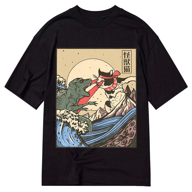 Designer Cat Print Japanese T Shirts/Hoodies/Sweatshirts