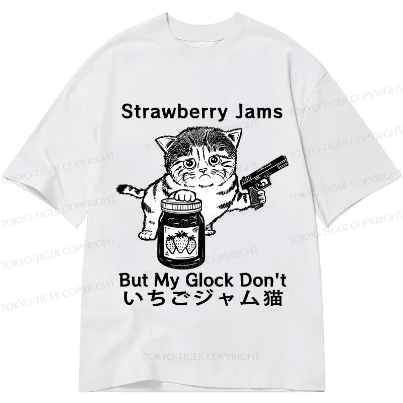 Tokyo-Tiger Strawberry Jam Cat Classic T-Shirt Sale