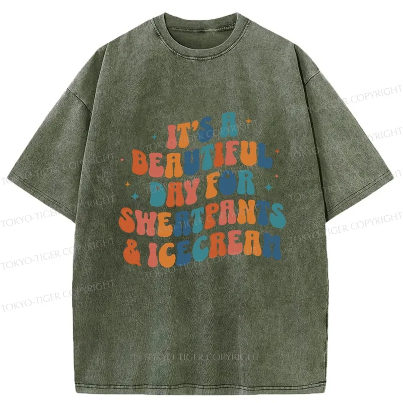 Tokyo-Tiger Sushi Lovers Washed T-Shirt