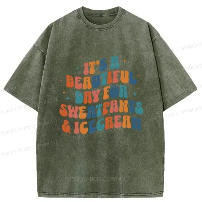 Tokyo-Tiger Sushi Lovers Washed T-Shirt