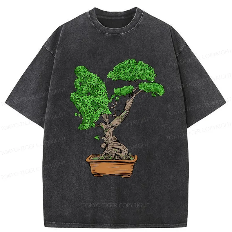 Tokyo-Tiger Contemplative Plants Washed T-Shirt