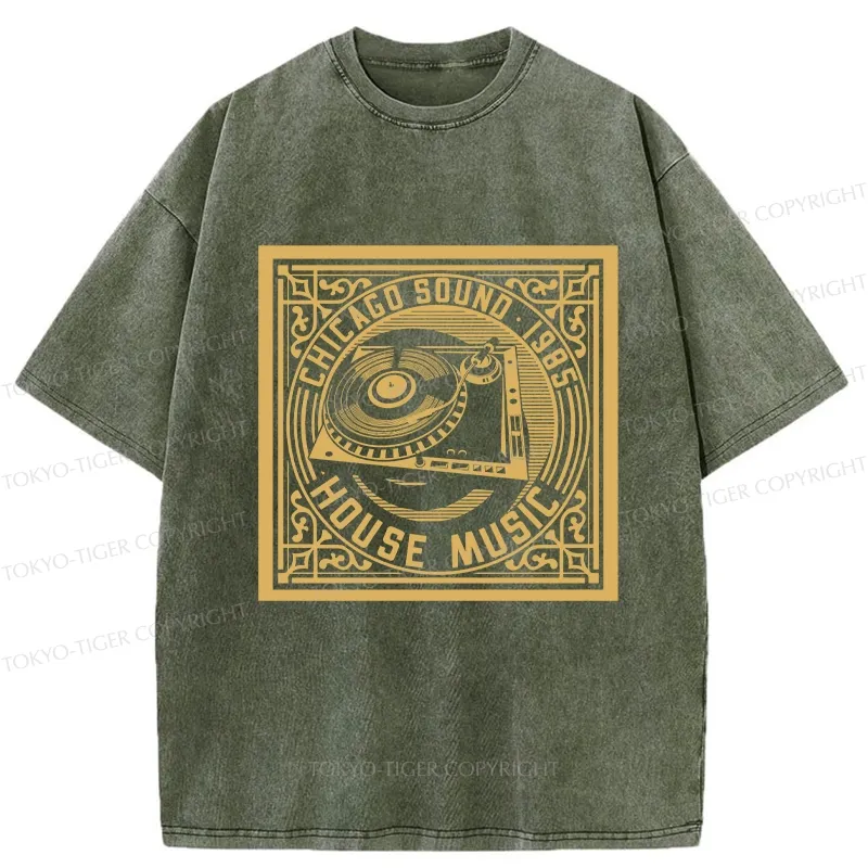 Tokyo-Tiger House Music Washed T-Shirt