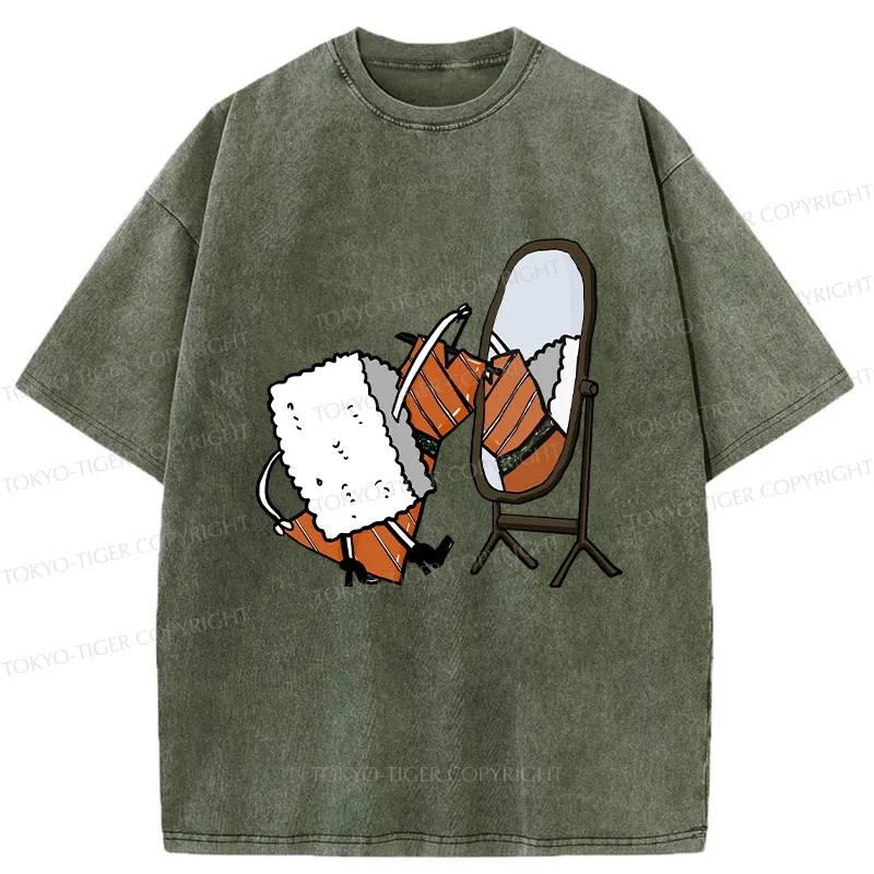 Tokyo-Tiger How About This Skirt Washed T-Shirt