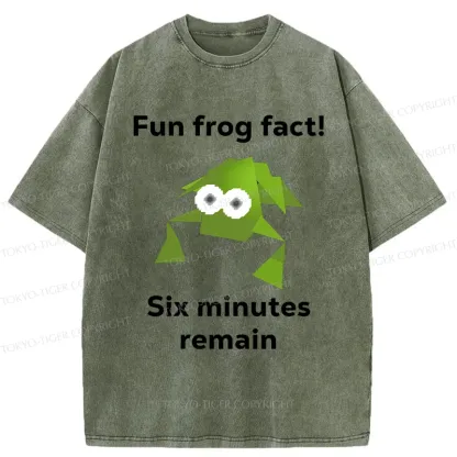 Tokyo-Tiger Funny Frog Kanji Washed T-Shirt