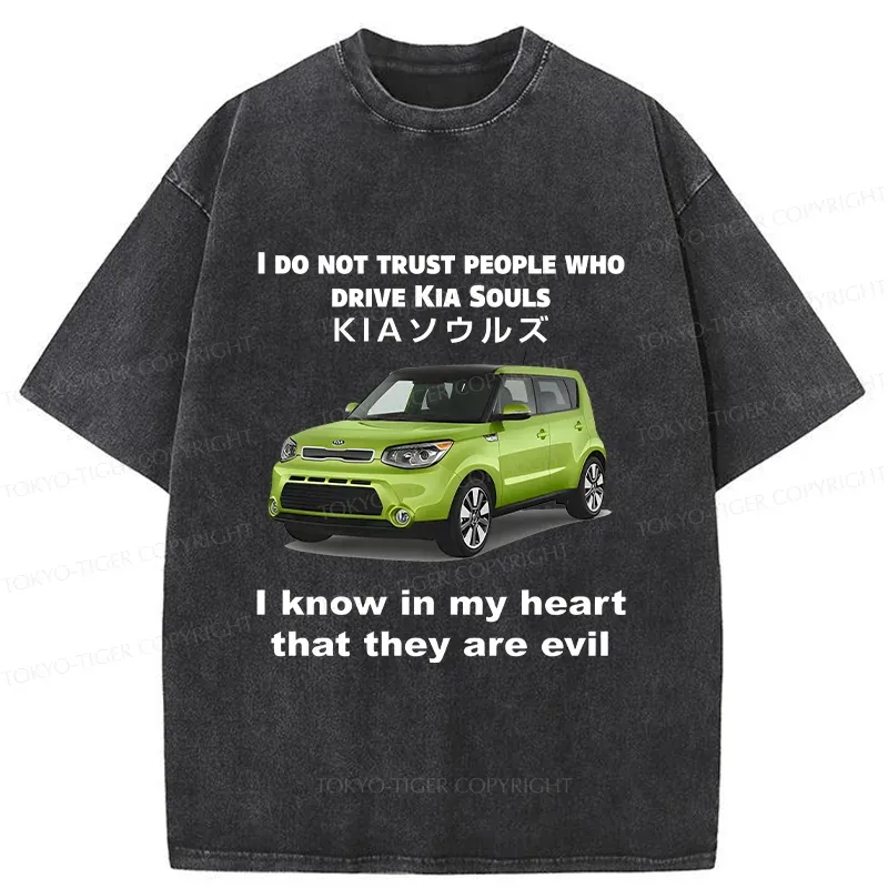 Tokyo-Tiger Interesting Car Meme Washed T-Shirt