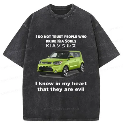Tokyo-Tiger Interesting Car Meme Washed T-Shirt