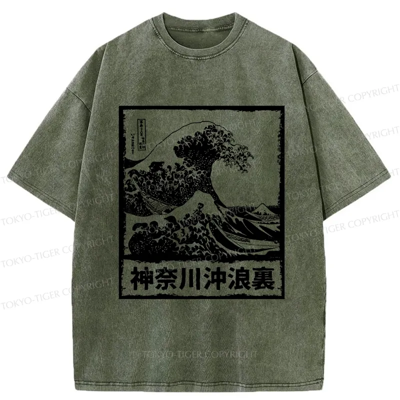 Tokyo-Tiger Legendary Wave Washed T-Shirt