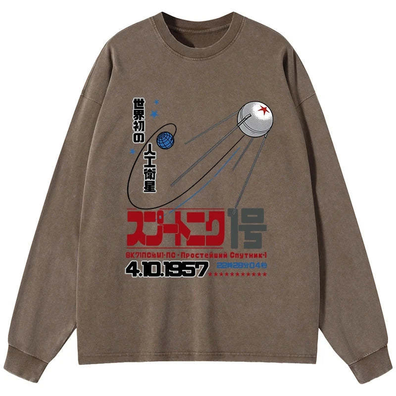 Tokyo-Tiger Artificial Balance Washed Long Sleeve T-Shirt Sale