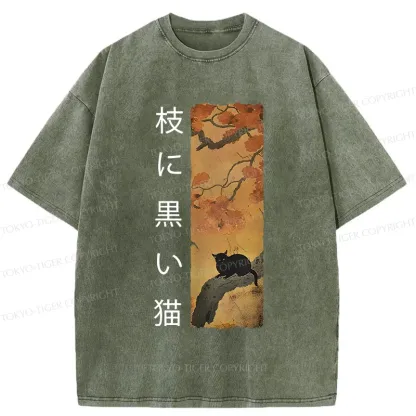 Tokyo-Tiger Vintage Japan Cat Washed T-Shirt