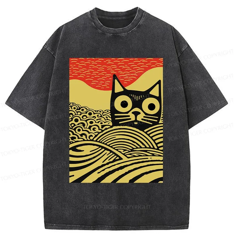 Tokyo-Tiger Sinuous Snake Washed T-Shirt Sale