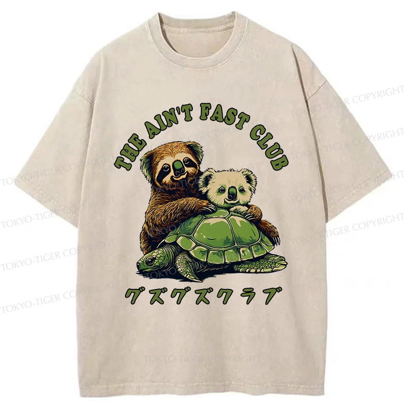 Tokyo-Tiger The Ain't Fast Club Washed T-Shirt