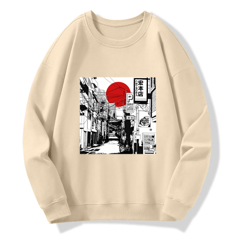 Tokyo-Tiger Sunrise On The Street Sweatshirt