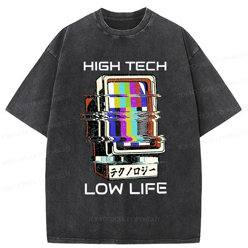 Tokyo-Tiger High Tech Low Life Washed T-Shirt