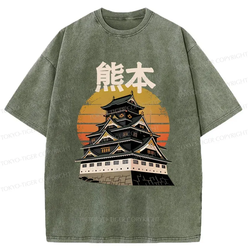Tokyo-Tiger Kumamoto City Washed T-Shirt
