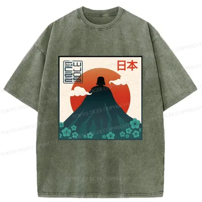 Tokyo-Tiger Fujiwalker Funny Washed T-Shirt
